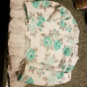 Girls quilted sweater